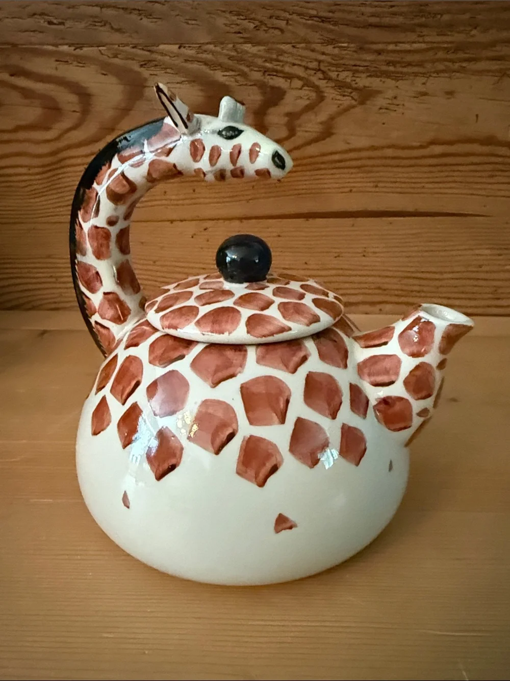 Ceramic Giraffe Tea Pot and 2 Mugs - Pier 1